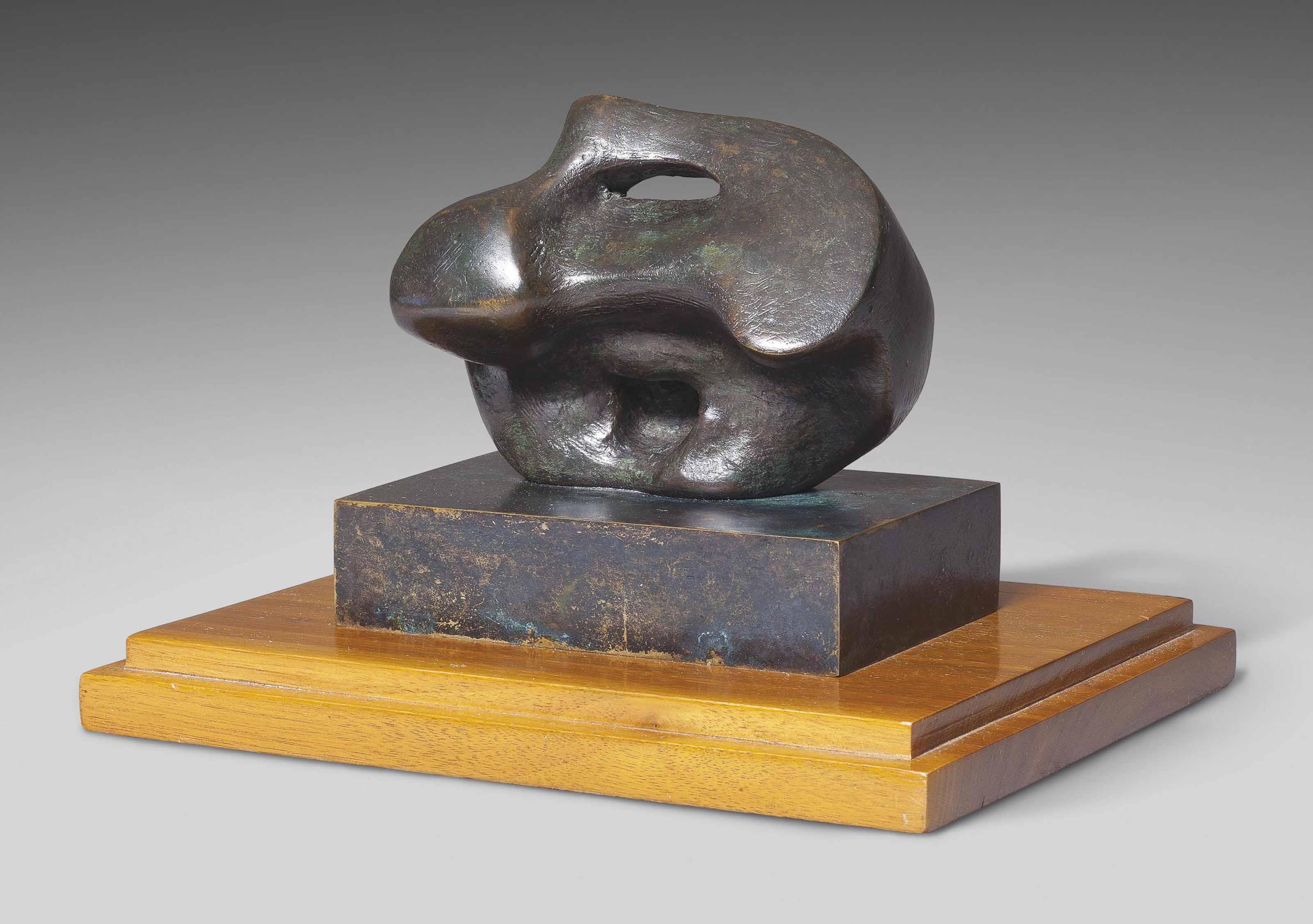 Henry Moore, O.M., C.H. - Maquette For Sculpture With Hole And Light