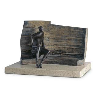 Henry Moore, O.M., C.H. - Maquette For Seated Figure Against Curved Wall