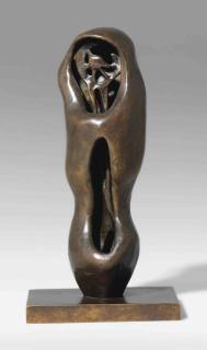 Henry Moore, O.M., C.H. - Maquette for Upright Internal/External Form: Flower
