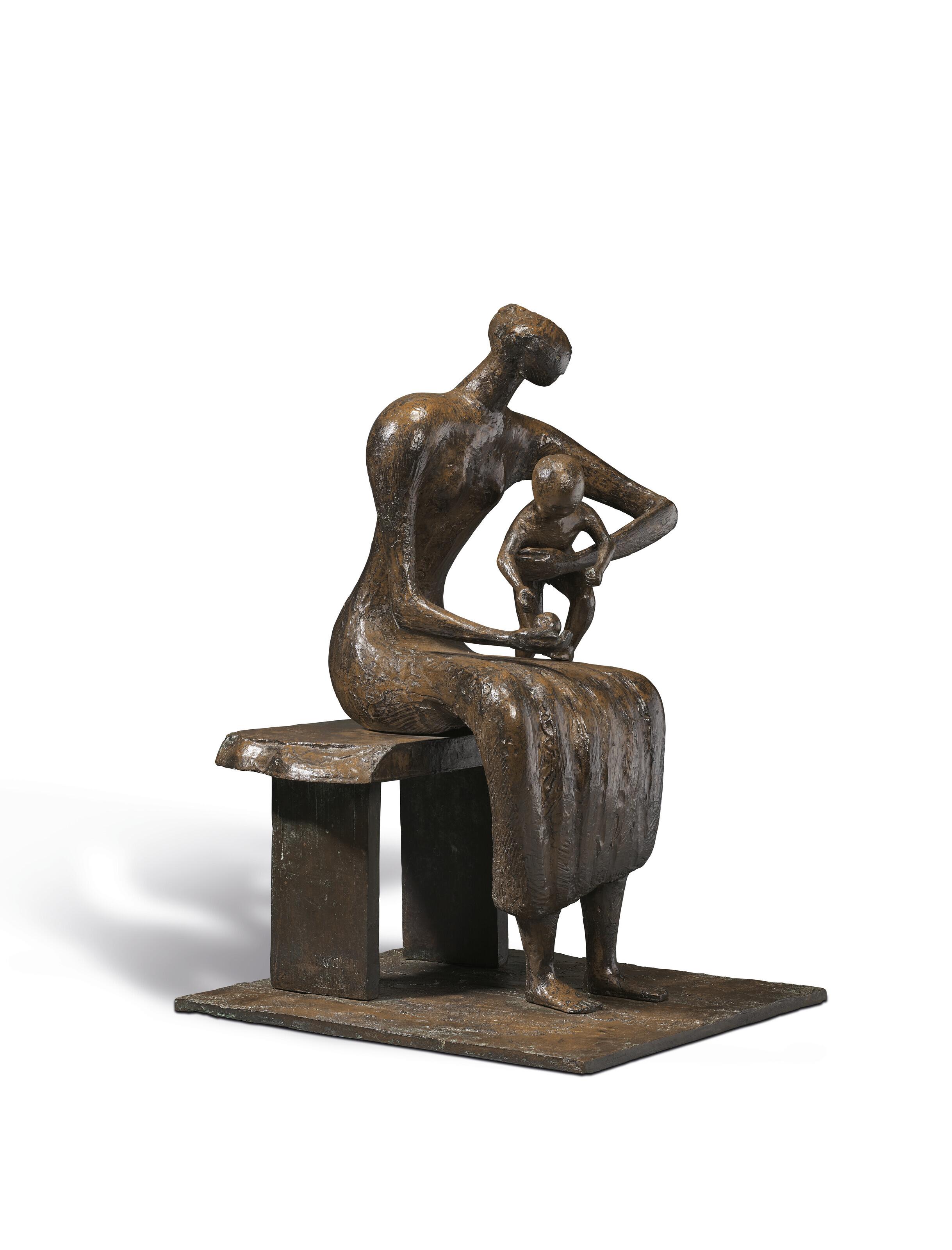 Henry Moore, O.M., C.H. - Mother and Child with Apple