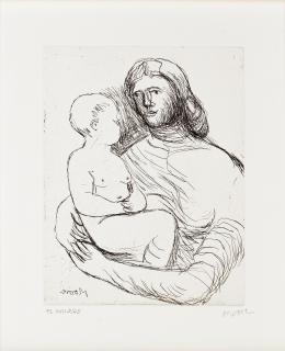 Henry Moore O.M., C.H. - Mother And Child Xxii, From Mother And Child