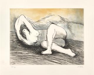 Henry Moore O.M., C.H. - One Plate From Sketchbook, The West Wind Relief