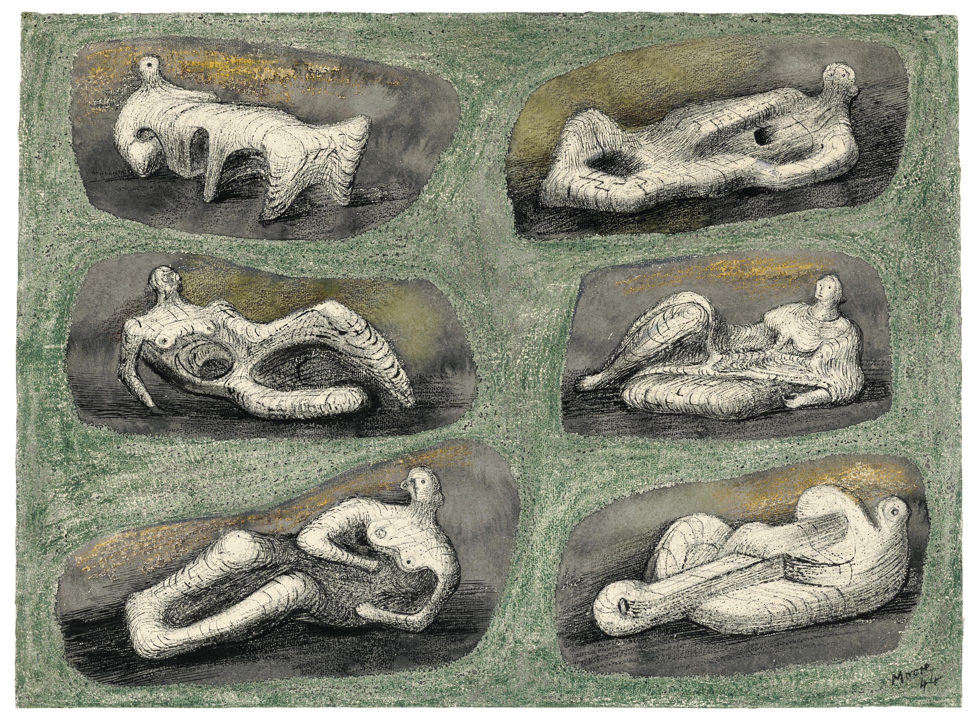 Henry Moore, O.M., C.H. - Reclining Figures: Ideas for Stone Sculpture