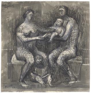 Henry Moore, O.M., C.H. - Seated Family Group