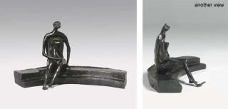Henry Moore, O.M., C.H. - Seated Figure On Circular Steps