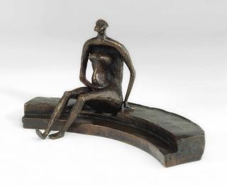 Henry Moore, O.M. C.H. - Seated Figure on Circular Steps