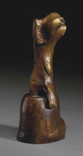 Henry Moore, O.M., C.H. - Seated Figure On Log