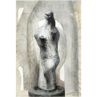 Henry Moore, O.M., C.H. - Standing Figure - Architectural Background