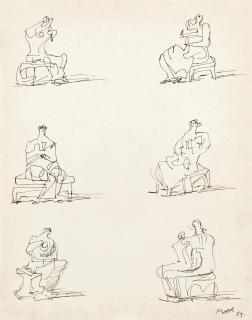 Henry Moore, O.M., C.H. - Studies for seated figures