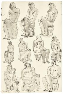 Henry Moore, O.M., C.H. - Study For Seated Figures