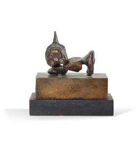 Henry Moore, O.M., C.H. - Two Piece Reclining Figure: Maquette No. 5