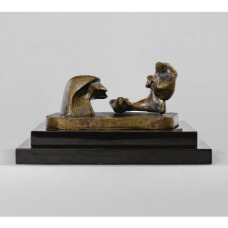 Henry Moore, O.M., C.H. - Two Piece Reclining Figure: Maquette No. 6Henry Moore, O.M., C.H.