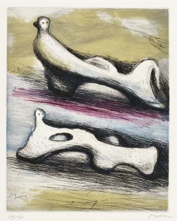 Henry Moore, O.M., C.H. - Two Reclining Figures (C. 669)