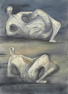 Henry Moore, O.M., C.H. - Two Reclining Figures