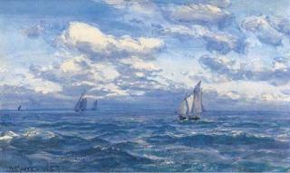 Henry Moore, R.A, R.W.S. - A Freshening Breeze