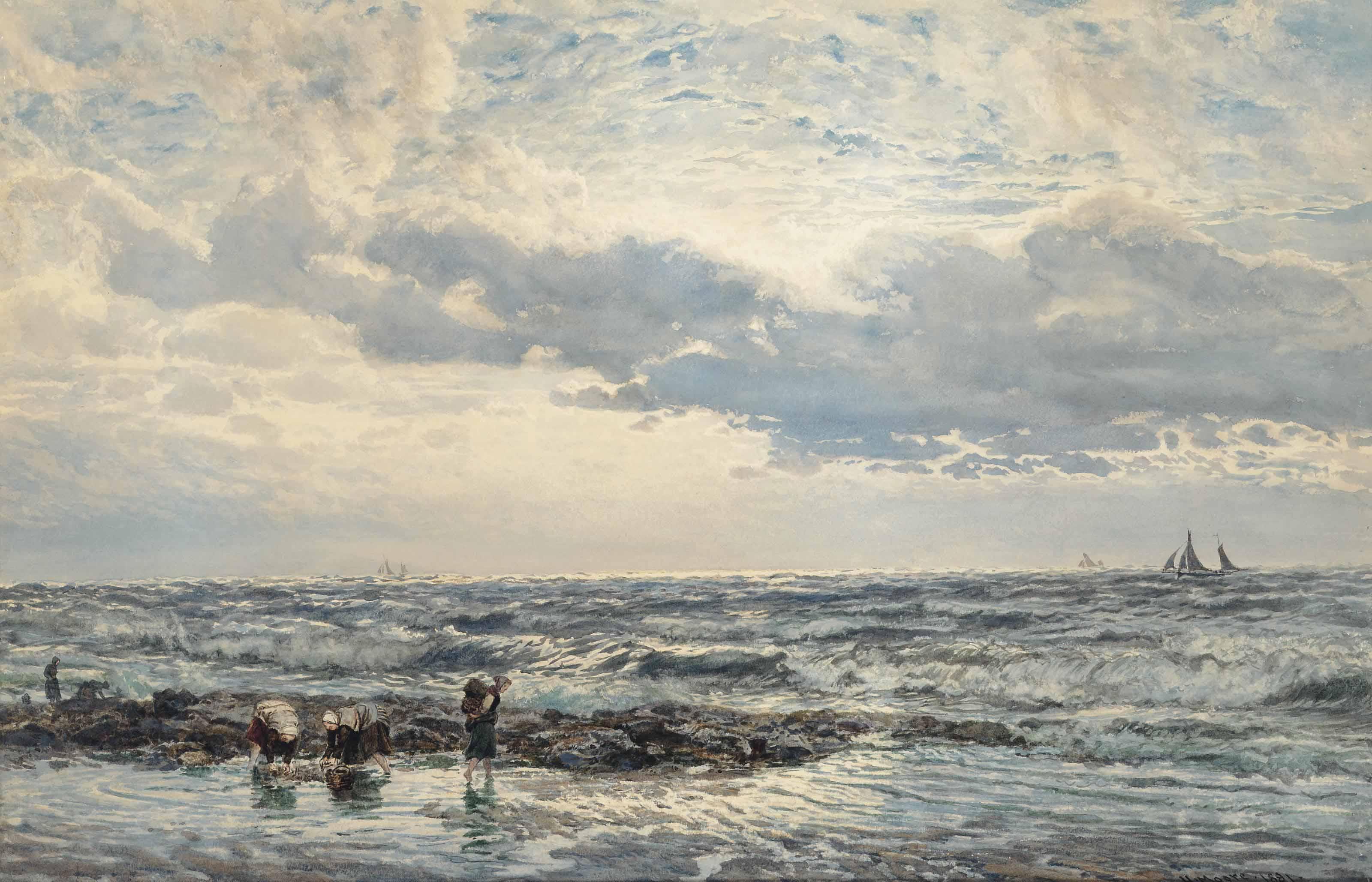 Henry Moore, R.A., R.W.S. - Off The Yorkshire Coast