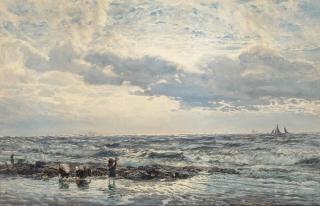 Henry Moore, R.A., R.W.S. - Off The Yorkshire Coast