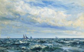 Henry Moore, R.A., R.W.S. - Summer sailing