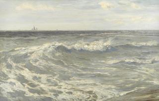 Henry Moore, RA - Crashing waves