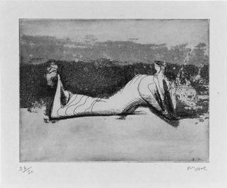 Henry Moore - Draped and Reclining Figure (Cramer 33)