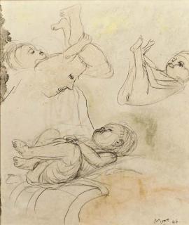 Henry Moore - Drawings of the Artist\'s Daughter, Mary