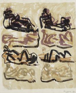 Henry Moore - Eight Reclining Figures