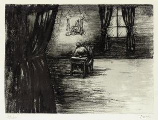 Henry Moore - Figure in a room (Cramer 451)