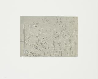 Henry Moore - Group of figures.
