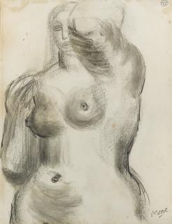Henry Moore - Half-Length Female Nude