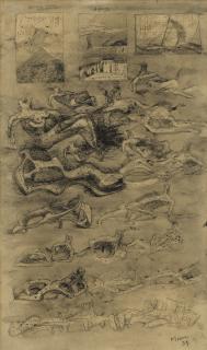 Henry Moore - Ideas For Lead Sculpture: Reclining Figures