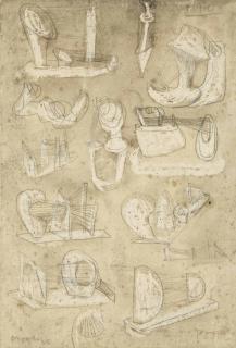 Henry Moore - Ideas for Stringed Figure