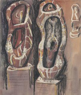 Henry Moore - Ideas for Upright Internal/External Forms