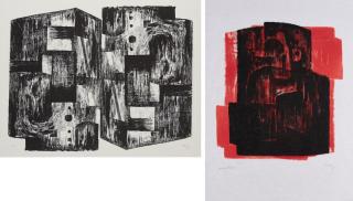 Henry Moore - Konvolut von 2 Lithografien.