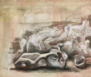 Henry Moore - Landscape With Figures