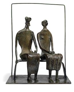 Henry Moore - Maquette for King and Queen