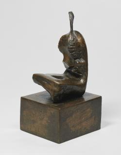 Henry Moore - Maquette For Seated Woman: Thin Neck