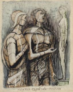 Henry Moore - Minerva, Prométhée, Pandora