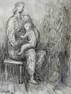 Henry Moore - Mother with Child on Lap