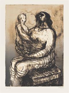 Henry Moore - Mother With Child On Lap