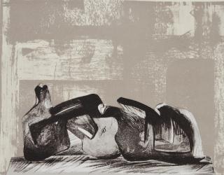 Henry Moore - Reclining Figure: Interior Setting I