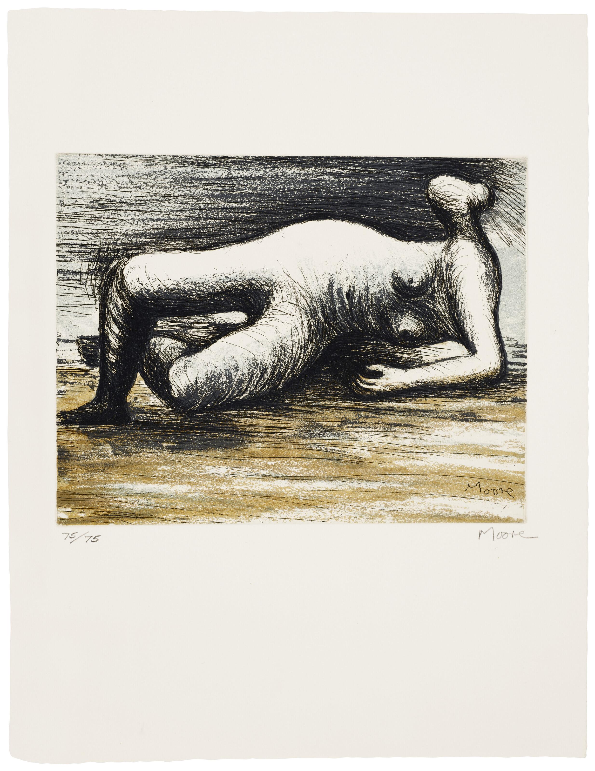 Henry Moore - Reclining Nude, from Sketchbook 1980