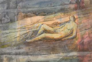 Henry Moore - Reclining Nude In A Landscape