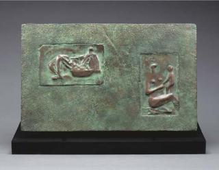 Henry Moore - Relief: Reclining Figure Mother and Child