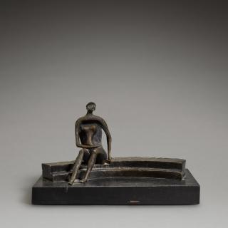 Henry Moore - Seated Figure on Circular Steps