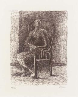 Henry Moore - Seated Figure V Wickerwork Chair, from Seated Figures (C. 411)