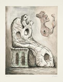 Henry Moore - Seated Mother and Child (Cramer 588)