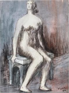 Henry Moore - Seated Nude