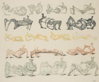Henry Moore - Seventeen Reclining Figures