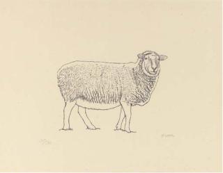 Henry Moore - Sheep Standing (C. 351)