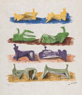 Henry Moore - Shelter Sketchbook (C. 80-86)